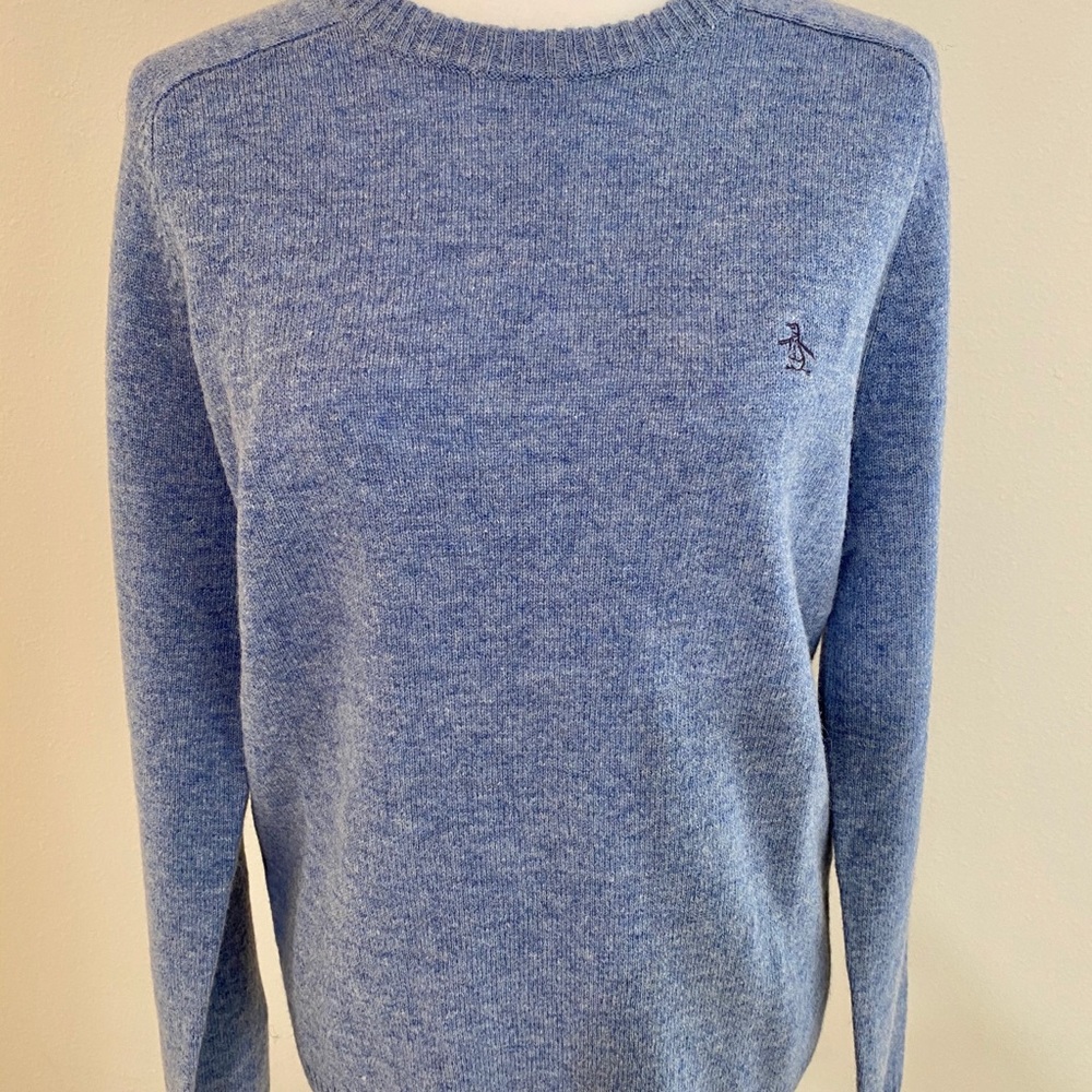 PENGUIN Sweater Pullover Lamb Wool Logo